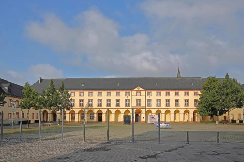 Baroque Lower Castle built 17th century and university, baroque, Siegen, Siegerland, North