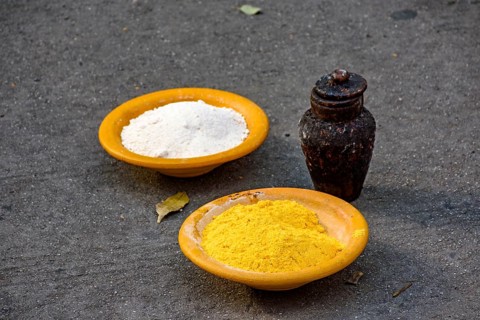 Offering to Exu, one of the various entities of Umbanda, an Afro-Brazilian religion very present in