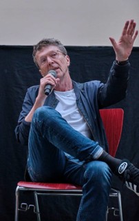 Germany, Berlin, 25.07.2024, Summer in the Courtyard, open-air film series with Knut Elstermann,