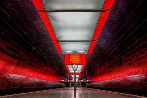 Hafencity University underground station, Hamburg, Germany, Europe