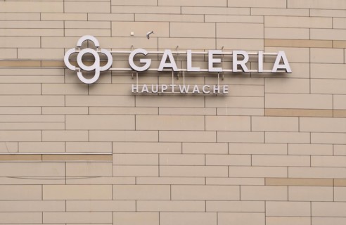 Galeria Kaufhof Hauptwache, department stores' chain, logo, Frankfurt am Main, Hesse, Germany,