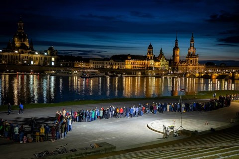On 13 and 14 February 1945, Dresden was heavily destroyed in three Allied bombing raids. Every