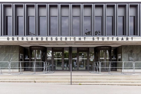 New Courtroom Building of the Higher Regional Court (OLG) in Stuttgart Stammheim, OPS, Stuttgart,