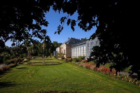 Moorish country house with garden, greenhouse, Zoological-Botanical Garden, Wilhelma, Stuttgart,