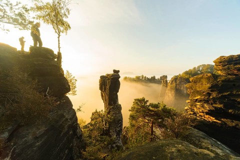 Wehlnadel above the Wehlgrund
