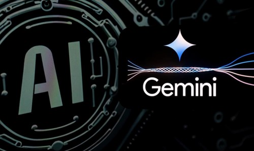 Guwahati, India. 8 December 2023. In this photo illustration a Gemini logo is displayed on a