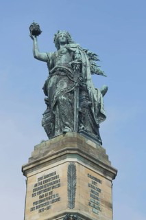 Sculpture Germania with sword and imperial crown, Niederwald monument, Niederwald monument,