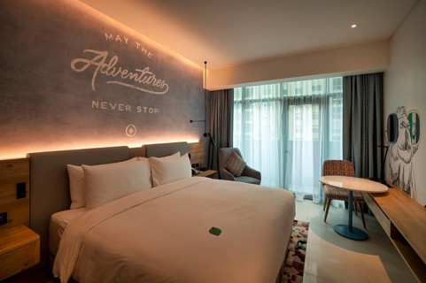 Interior view of hotel room, suite, Hotel NH Collection The Palm Jumeirah, Dubai, United Arab