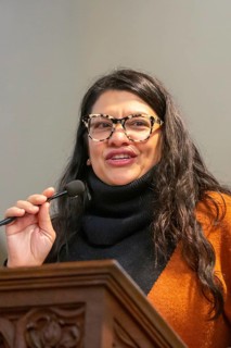 Detroit, Michigan USA, 15 January 2024, Congresswoman Rashida Tlaib was a featured speaker at the