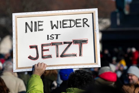 Pictures taken during the demonstration Haltung zeigen! against Nazi deportation plans of the AfD