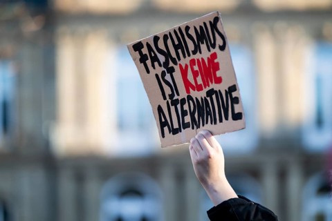 Pictures taken during the demonstration Haltung zeigen! against Nazi deportation plans of the AfD