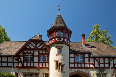Alemannenhaus, house of the Alemannia Marburg fraternity, student association, Marburg an der Lahn,
