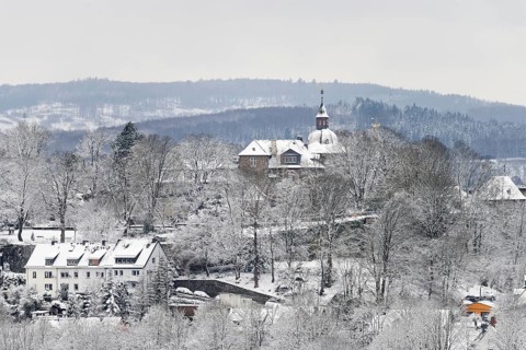 Höhenburg, Upper Castle also Upper Castle in Winter, Siegerland Museum, Krönchen, Landmark, Siegen,