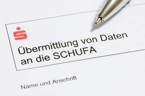 Form, transmission of data to Schufa, credit information, Kreissparkasen, biros