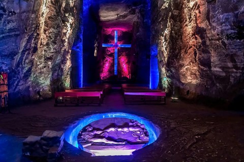 Salt cathedral of Zipaquira, Colombia, South America