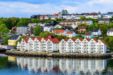 View of STAVANGER, FjordSailing, Stavanger, Boknafjorden, Norway, Europe