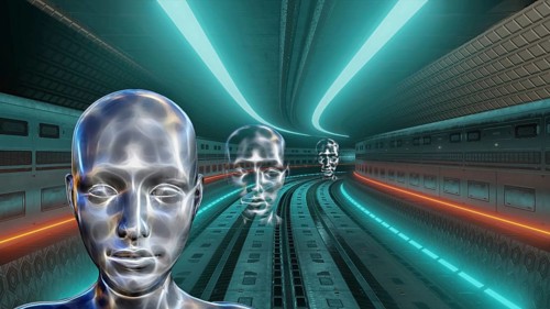 Symbol photo, path to the stars, galaxies, AI, artificial intelligence, artificial intelligence,