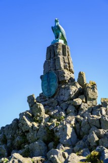 Aviation memorial, Wasserkuppe, Rhön, district of Fulda, Hesse, Germany, Europe