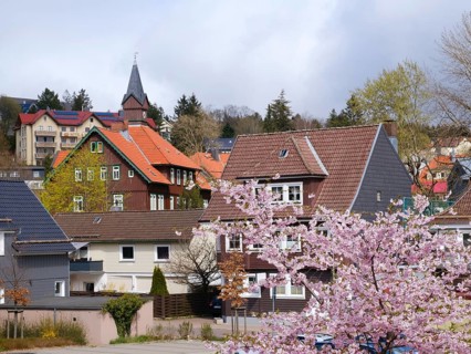 Village view, Braunlage, Harz, Lower Saxony, Germany, Europe