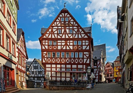 Half-timbered houses in the historic old town, Deutsche Fachwerkstrasse, Limburg an der Lahn,