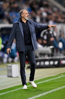 Coach Pellegrino Matarazzo, TSG 1899 Hoffenheim, Gesture, Gesture, PreZero Arena, Sinsheim,