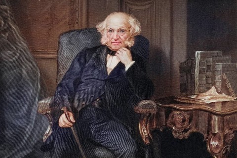 Martin Van Buren 1782 to 1862, 8th President of the United States 1837to 1841 and a founder of the
