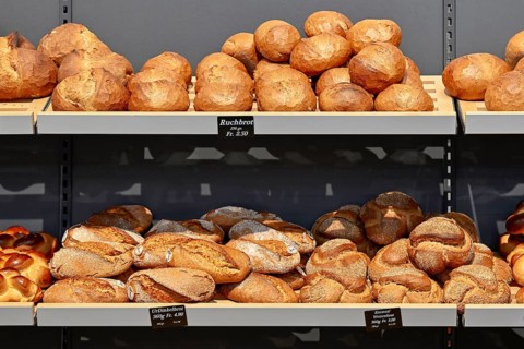Sales shelf Baked goods Bread