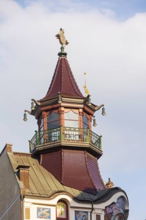 Riquet House with elephant heads. The Riquet & Co. AG was a company for the production and