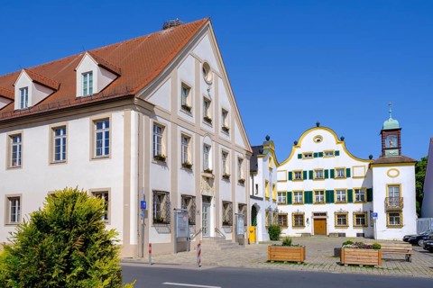 Heckelhaus, Town Hall, Allersberg, Franconian Lake District, Middle Franconia, Franconia, Bavaria,