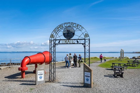 Foghorn, start and finish line of the nearly 230km coastal walking route John o' Groats Trail,