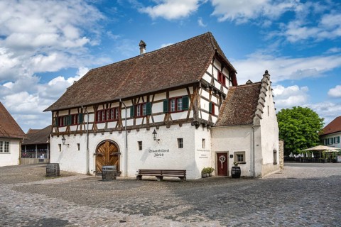 Former farmhands' house, wainwright's workshop, cooperage on the monastery square of the former