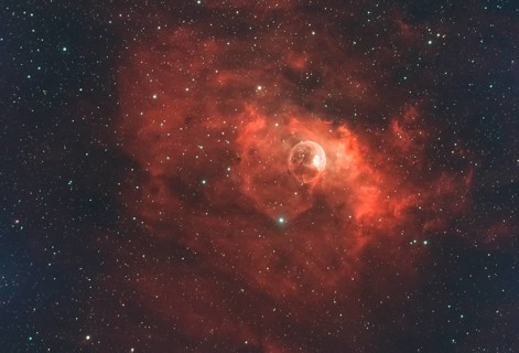 NGC7635, Sharpless 162 or Caldwell 11, Bubble Nebula, Bubble Nebula is an emission nebula and HII