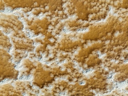 Saline deposits at the Bonanza salt works near Sanlucar de Barrameda. Aerial view. Drone shot.