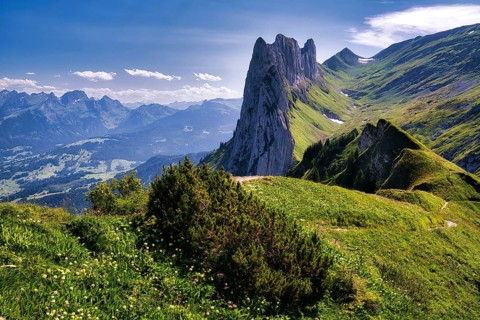 Kreuzberge, Chrüzberg, in the Alpstein, Appenzell Alps, Canton St. Gallen, Switzerland, Europe