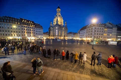 On 13 and 14 February 1945, Dresden was heavily destroyed in three Allied bombing raids. Every
