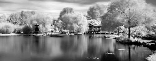 Panorama Chinese Garden Infrared Gardens of the World Marzahn Berlin Germany