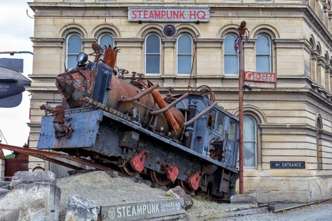 Steampunk, Oamaru, Bezirk Waitaki, Otago, Neuseeland
