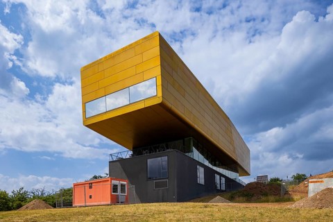Striking modern visitor centre with astronomical exhibitions on the Bronze Age and digital