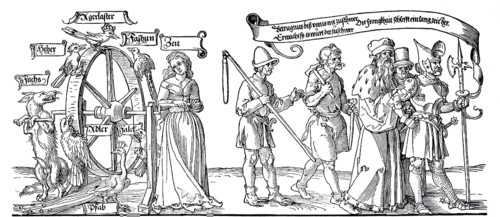 The Tapestry of Michelfeld. Time and a fox turn the wheel of fate, The ignoble birds rule, the