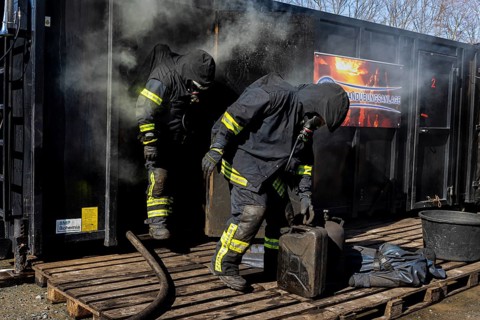 Hot training in the training container