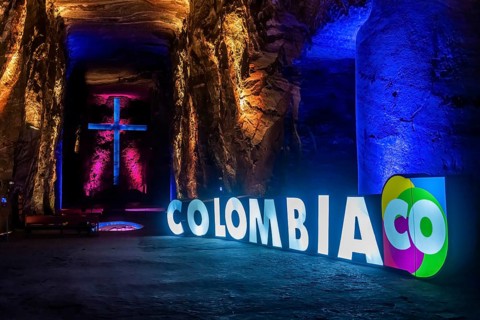 Salt cathedral of Zipaquira, Colombia, South America
