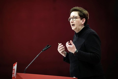 Klara Geywitz, Bundesministerin fuer Wohnen, Stadtentwicklung und Bauwesen, aufgenommen im Rahmen