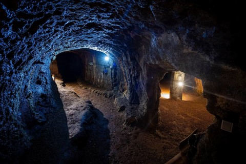 The total length of the passages under Geithain is 1100 m, of which 412 m are currently accessible.