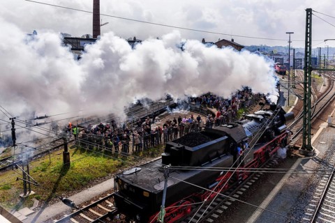 Dresden Steam Locomotive Meeting, 11 to 13 April 2014, around the Dresden-Altstadt depot, Numerous