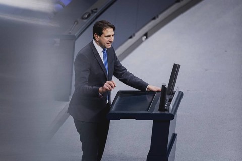 Andreas Jung, Mitglied des Deutschen Bundestages (CDU CSU), aufgenommen im Rahmen einer Sitzung des