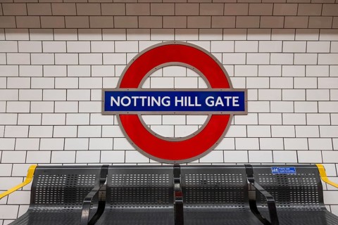 Notting Hill Gate Underground Station, Notting Hill Gate Underground Station, SLondon, England,