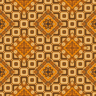 Traditional Latvian embroidery seamless pattern, vector illustration