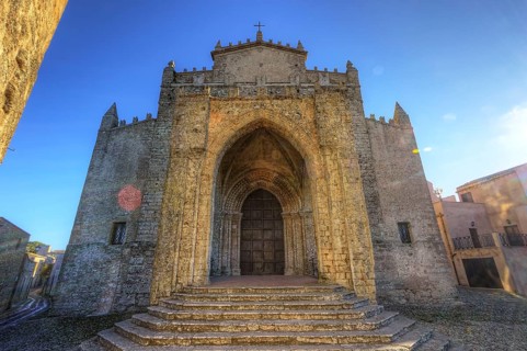 Backlight, HDR, sunbeams, aperture prism effect, Norman Cathedral, Chiesa Madre di Santa Maria