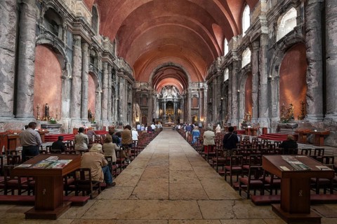 Church, Igreja de Sao Domingos, Rossio neighbourhood, Lisbon, Portugal, Europe
