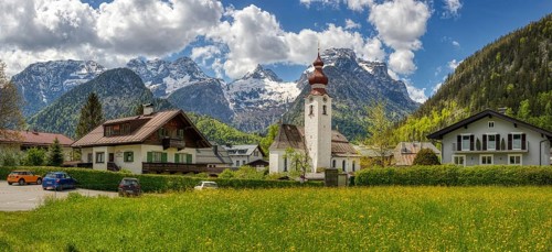 Church of St Mary and St Leonhard, Lofer, Austria, Europe